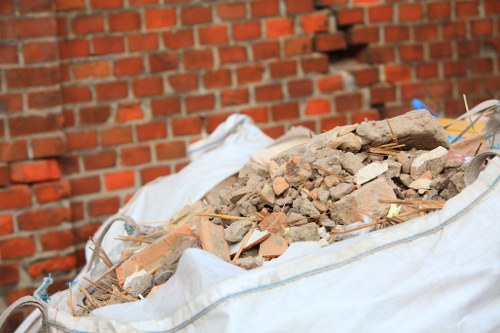 Waste clearance team working in a North London neighborhood