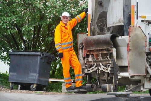 Eco-friendly disposal process in action